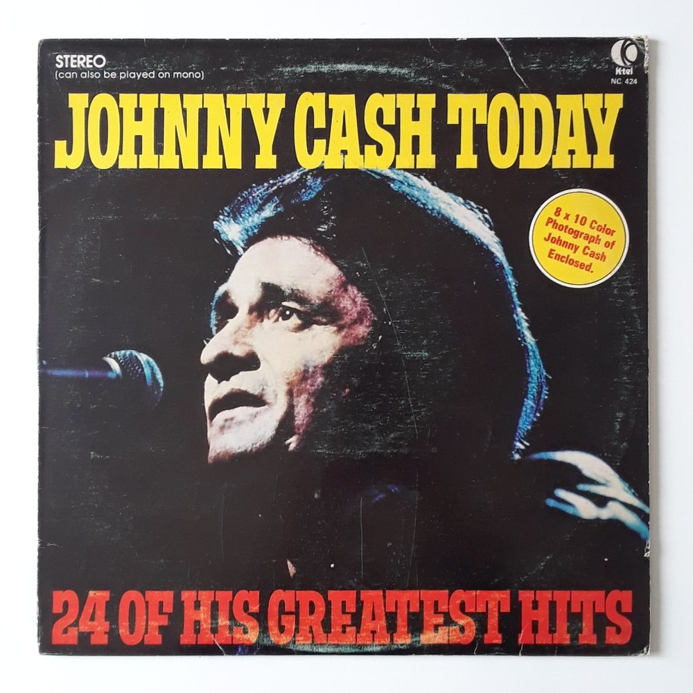 Johnny Cash. Today 24 Greatest Hits (PLUS 2x Photos Enclosed). 1974